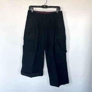 DKNY Lightweight Corduroy Pleated Capri Pants